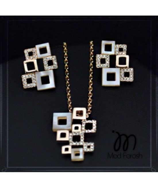 نیم ست گردنبند و گوشواره 302